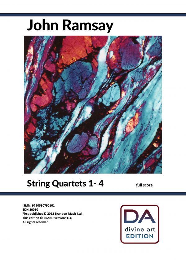 John Ramsay - String Quartets 1-4: Score and parts (complete performing set)