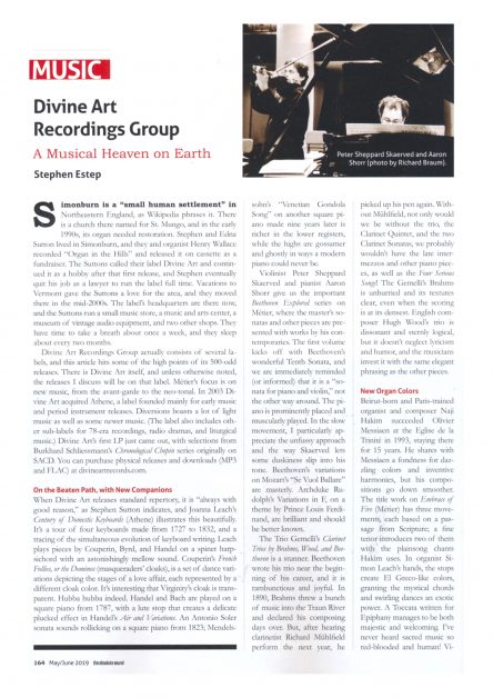 The Absolute Sound on Divine Art Recordings Page 1