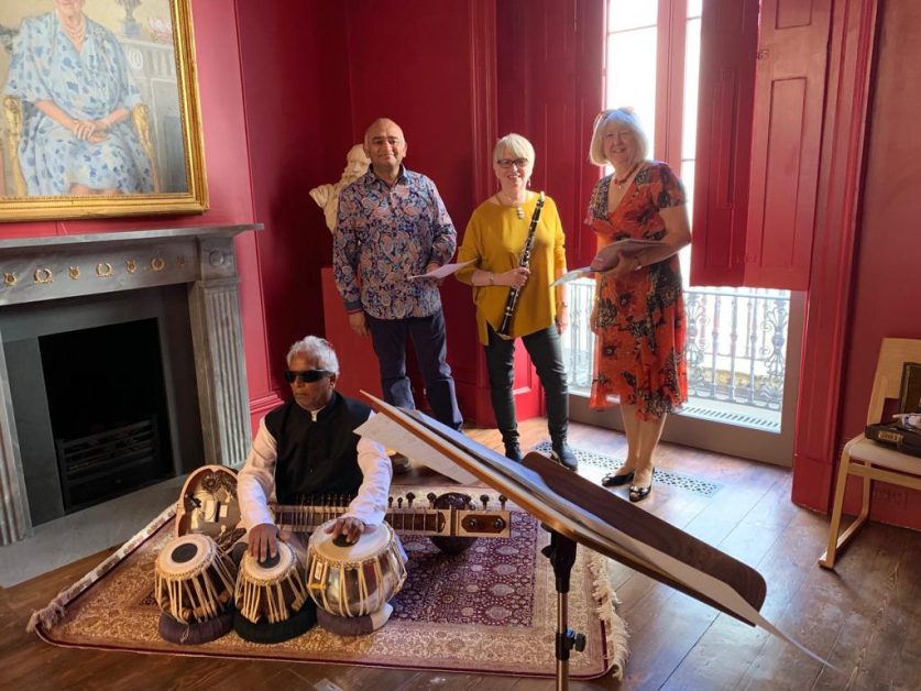 The Roaring Whirl - Composer and Performers at Dress Rehearsal for Launch Event 18.09.19