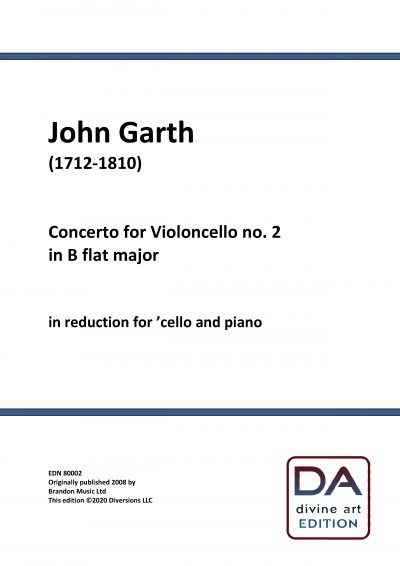 John Garth: Cello Concerto No. 2 (Cello/piano reduction score)